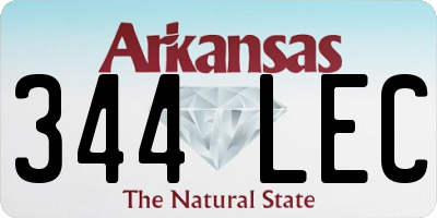 AR license plate 344LEC