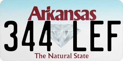 AR license plate 344LEF