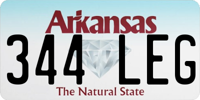 AR license plate 344LEG