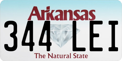 AR license plate 344LEI