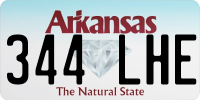 AR license plate 344LHE