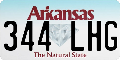 AR license plate 344LHG