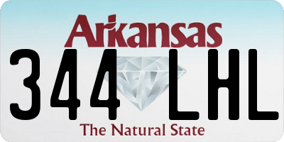 AR license plate 344LHL