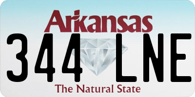 AR license plate 344LNE