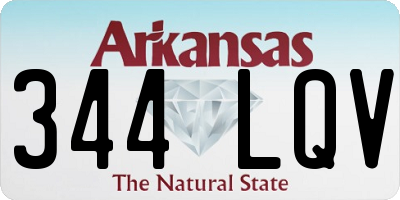 AR license plate 344LQV