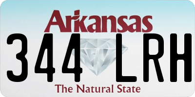 AR license plate 344LRH