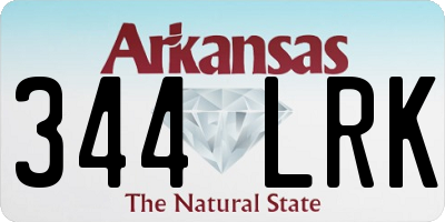 AR license plate 344LRK