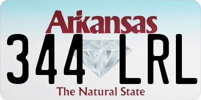 AR license plate 344LRL