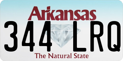 AR license plate 344LRQ