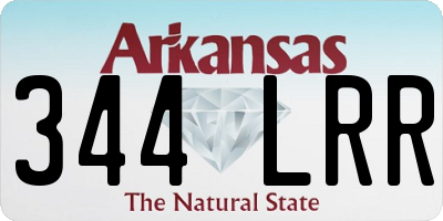 AR license plate 344LRR