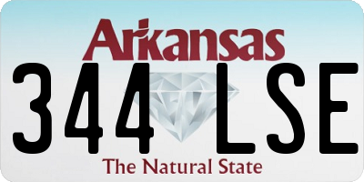 AR license plate 344LSE