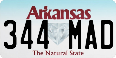 AR license plate 344MAD