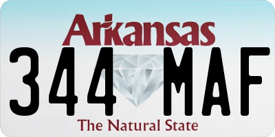 AR license plate 344MAF