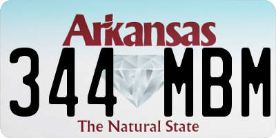 AR license plate 344MBM