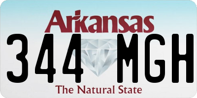 AR license plate 344MGH