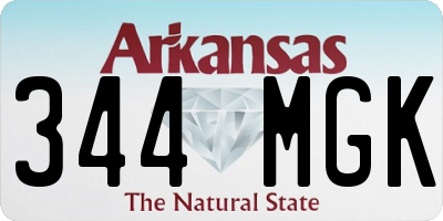 AR license plate 344MGK
