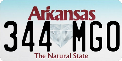 AR license plate 344MGO
