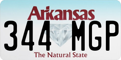 AR license plate 344MGP