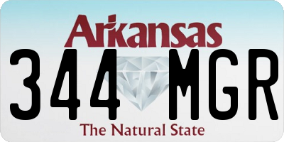 AR license plate 344MGR
