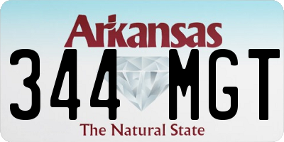 AR license plate 344MGT