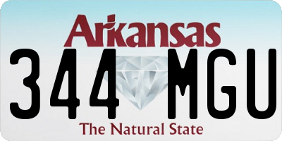 AR license plate 344MGU