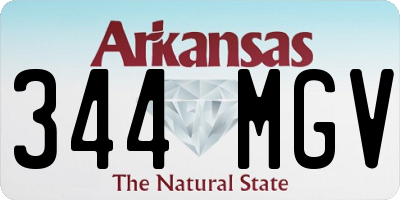 AR license plate 344MGV