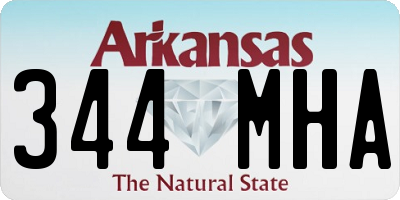 AR license plate 344MHA