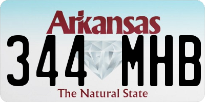 AR license plate 344MHB