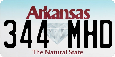 AR license plate 344MHD