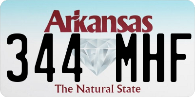 AR license plate 344MHF