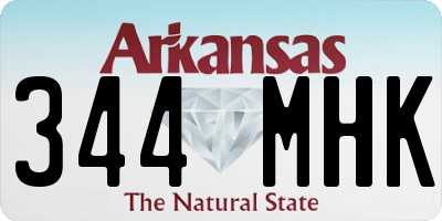 AR license plate 344MHK