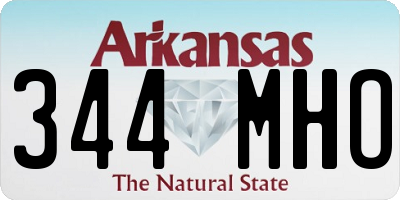 AR license plate 344MHO
