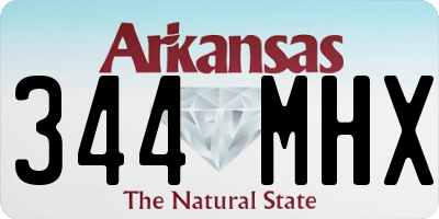 AR license plate 344MHX