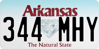 AR license plate 344MHY