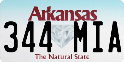 AR license plate 344MIA