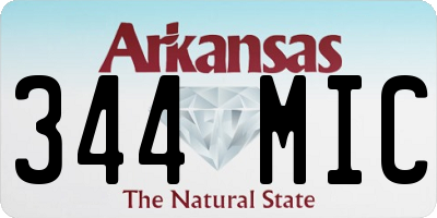 AR license plate 344MIC