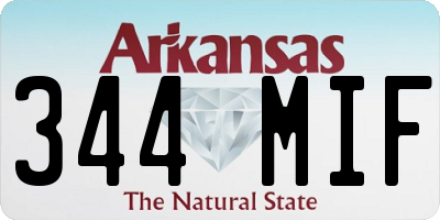 AR license plate 344MIF