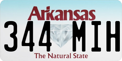 AR license plate 344MIH