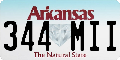 AR license plate 344MII