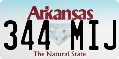 AR license plate 344MIJ