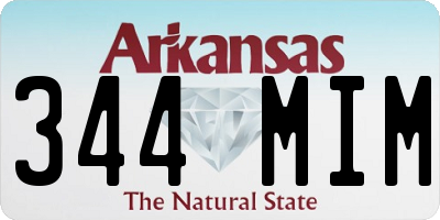 AR license plate 344MIM