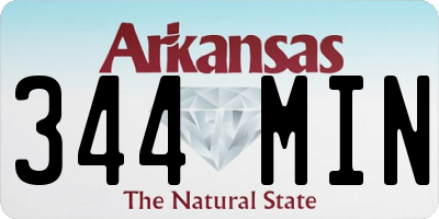 AR license plate 344MIN