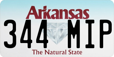 AR license plate 344MIP