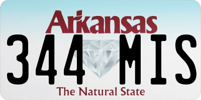 AR license plate 344MIS