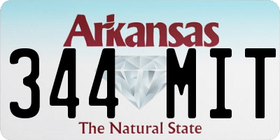 AR license plate 344MIT