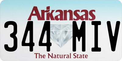 AR license plate 344MIV