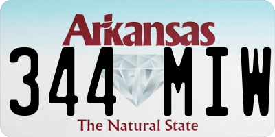AR license plate 344MIW