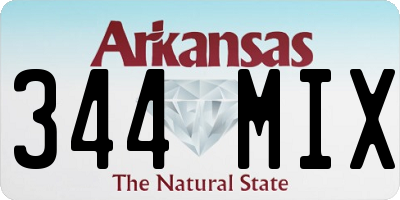 AR license plate 344MIX