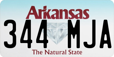 AR license plate 344MJA