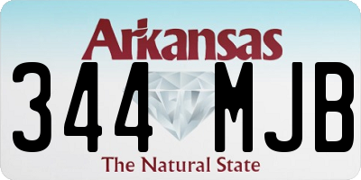 AR license plate 344MJB